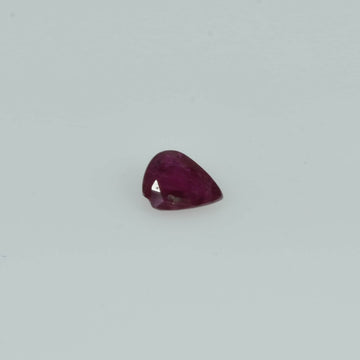 4.5x3.5 mm Natural Ruby Loose Gemstone Pear Cut