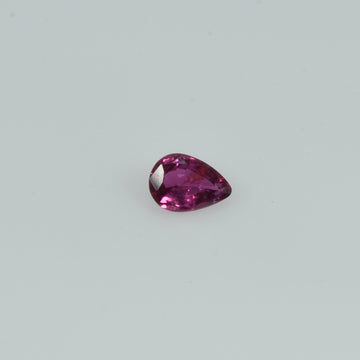 4.5x3.5 mm Natural Ruby Loose Gemstone Pear Cut