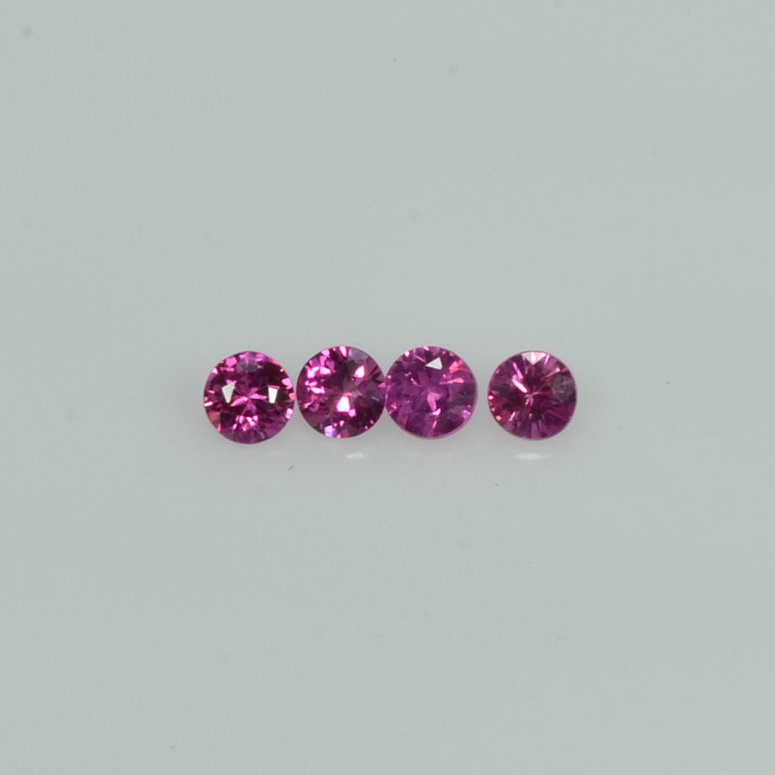 2.7-4.4 mm Natural Pink Sapphire Loose Gemstone Round Diamond Cut
