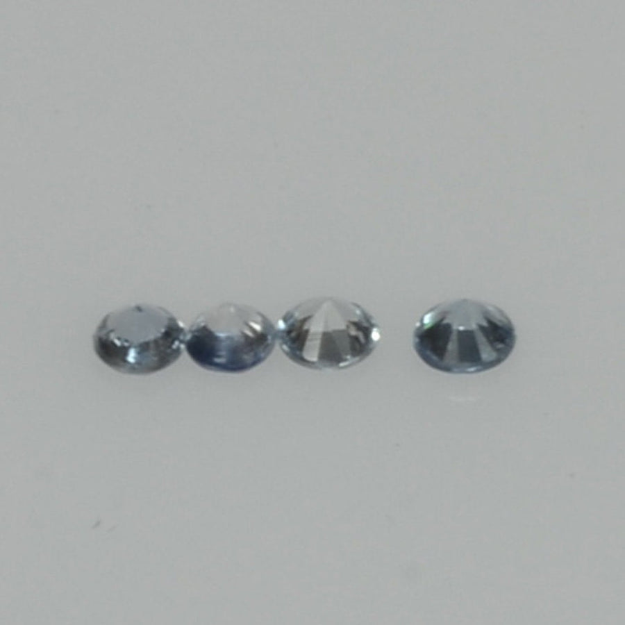 1.0-3.6 mm Natural Blue Sapphire Loose Gemstone Round Diamond Cut Vs Quality Color