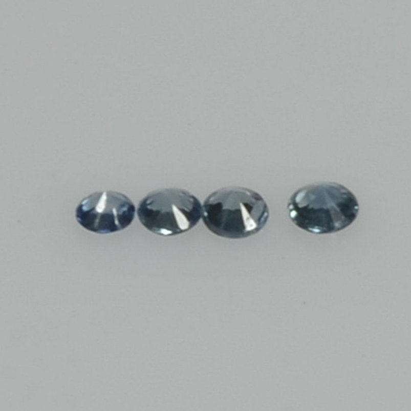 1.2-3.8 mm Natural Blue Sapphire Loose Gemstone Round Diamond Cut Vs Quality Color - Thai Gems Export Ltd.