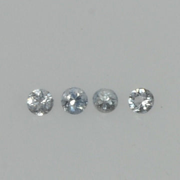 0.8-2.2 mm Natural Blue Sapphire Loose Gemstone Round Diamond Cut Vs Quality Color