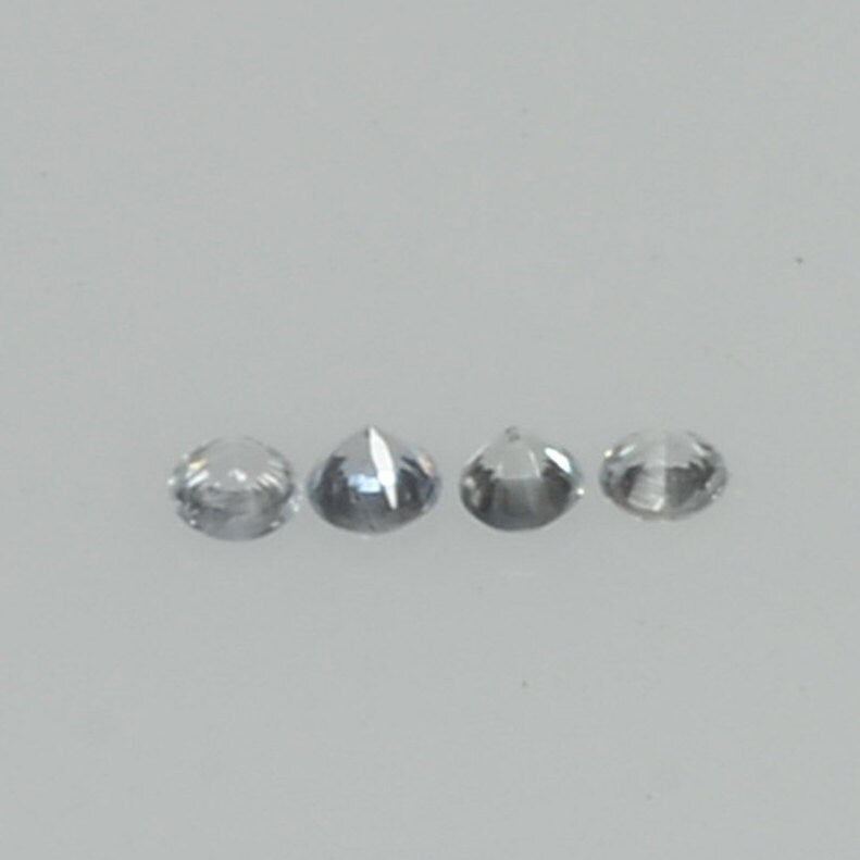 0.8-2.2 mm Natural Blue Sapphire Loose Gemstone Round Diamond Cut Vs Quality Color
