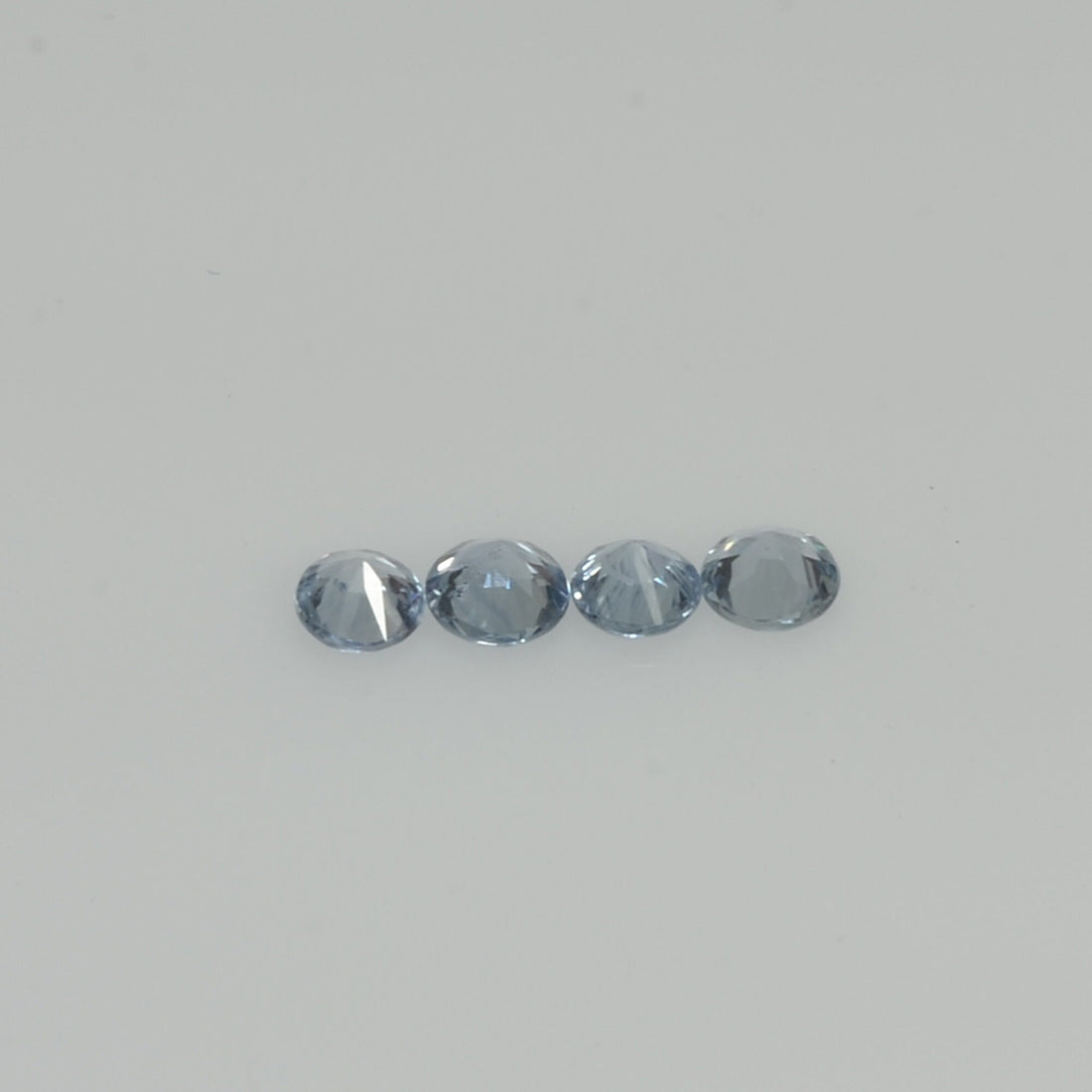 3.0-3.5  mm Natural Blue Sapphire Loose Gemstone Round Diamond Cut Vs Quality Color