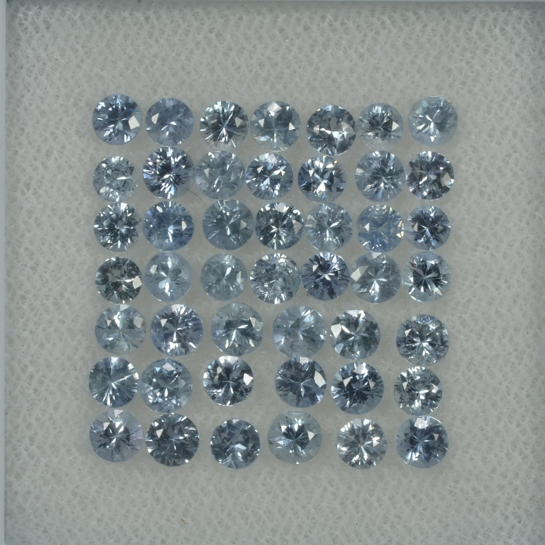 3.0-3.5  mm Natural Blue Sapphire Loose Gemstone Round Diamond Cut Vs Quality Color