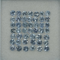 3.0-3.5  mm Natural Blue Sapphire Loose Gemstone Round Diamond Cut Vs Quality Color