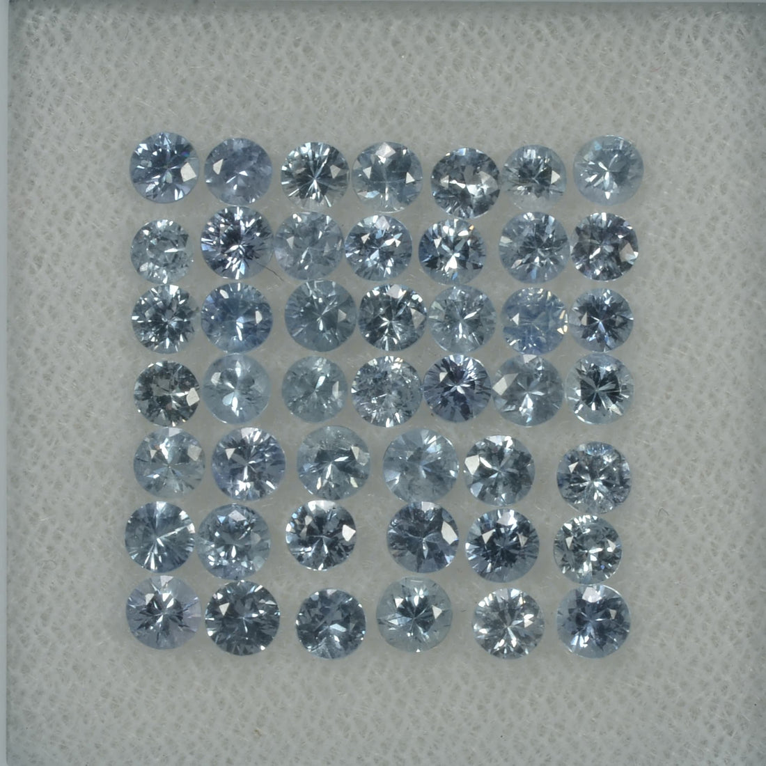3.0-3.5 mm Natural Blue Sapphire Loose Gemstone Round Diamond Cut Vs Quality Color