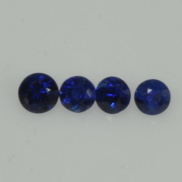 2.5-3.5 mm Natural Blue Sapphire Loose Gemstone Round Diamond Cut Vs Quality Color - Thai Gems Export Ltd.