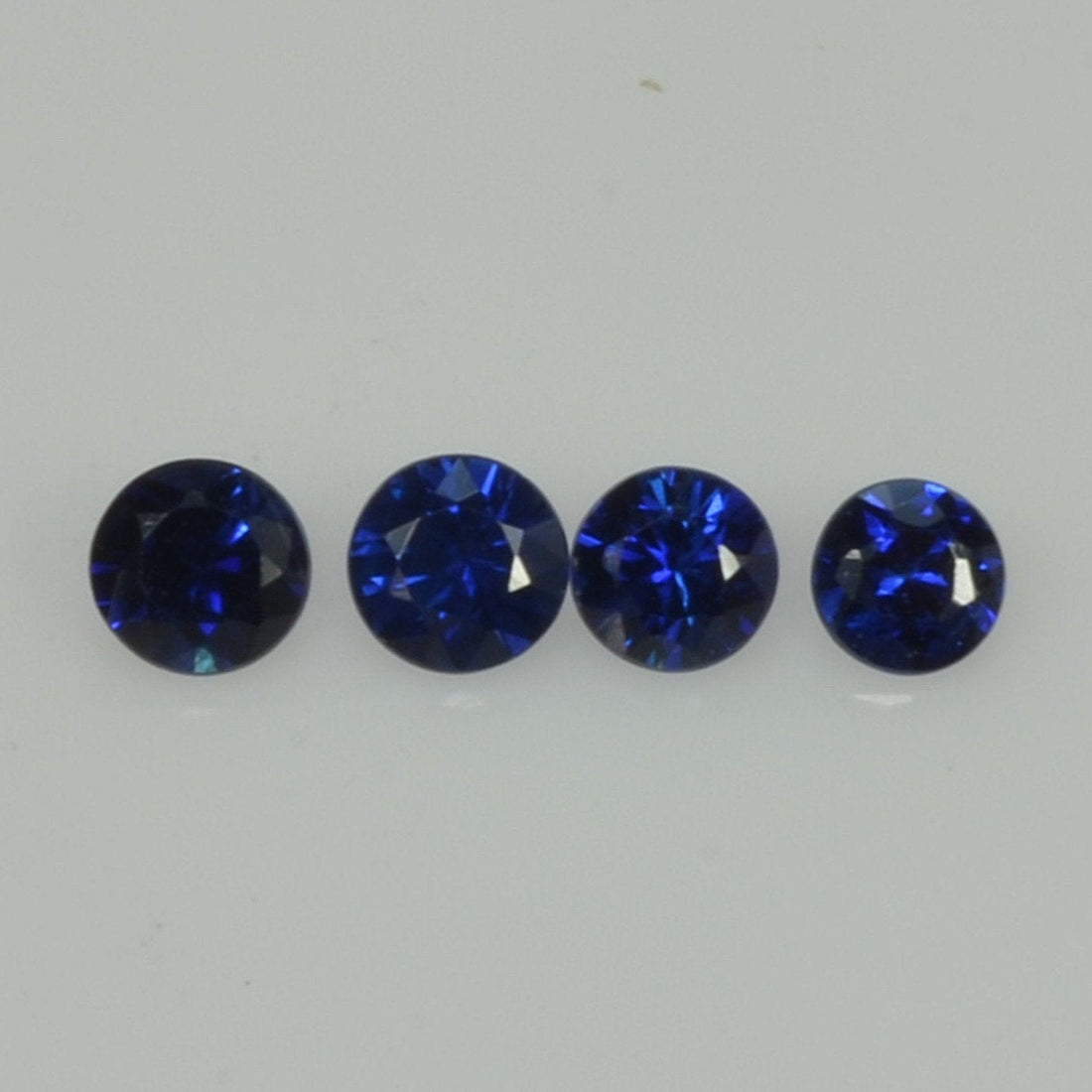 3.0-5.8 mm Natural Blue Sapphire Loose Gemstone Round Diamond Cut Vs Quality Color - Thai Gems Export Ltd.