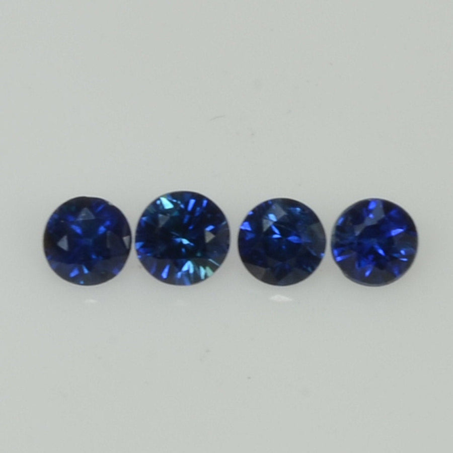 2.5-3.5 mm Natural Blue Sapphire Loose Gemstone Round Diamond Cut Vs Quality Color