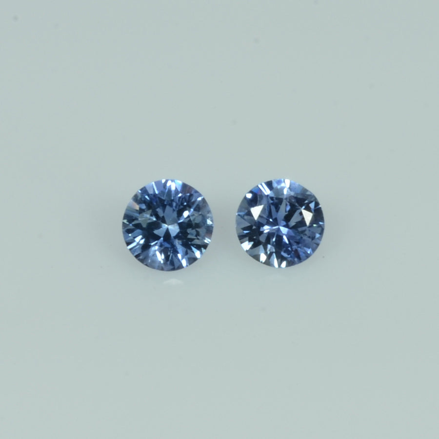 4.2 mm Natural Blue Sapphire Loose Pair Gemstone Round Cut - Thai Gems Export Ltd.