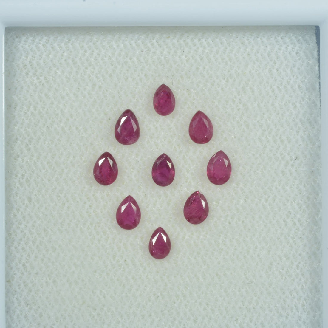 3.5x2.5 mm Natural Ruby Loose Gemstone Pear Cut