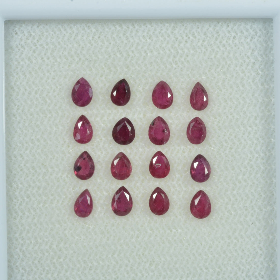3.5x2.5 mm Natural Ruby Loose Gemstone Pear Cut