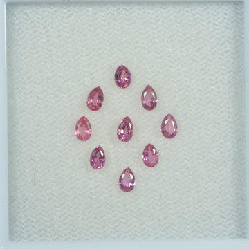 3.5x2.5 mm Lot Natural Ruby Loose Gemstone Pear Cut