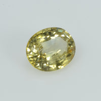 1.28 Cts Natural Yellow Sapphire Loose Gemstone Oval Cut - Thai Gems Export Ltd.