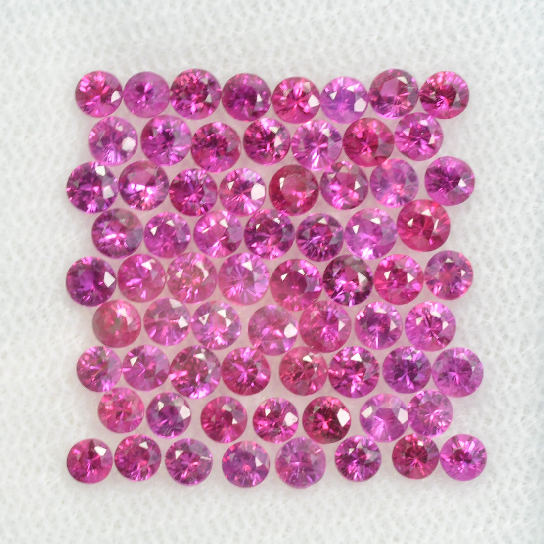 2.5 mm Natural Pink Sapphire Loose Gemstone Round Diamond Cut Claenish Quality AAA+ Color