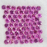 2.5 mm Natural Pink Sapphire Loose Gemstone Round Diamond Cut Cleanish Quality AA Color