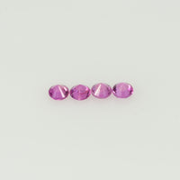 2.5 mm Natural Pink Sapphire Loose Gemstone Round Diamond Cut Cleanish Quality A Color