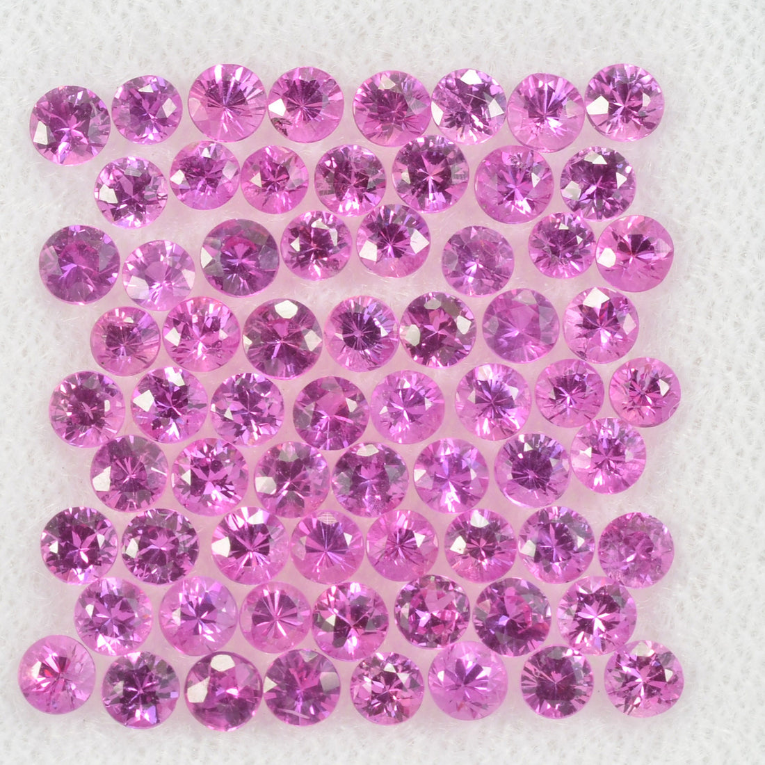 2.5 mm Natural Pink Sapphire Loose Gemstone Round Diamond Cut Cleanish Quality A Color