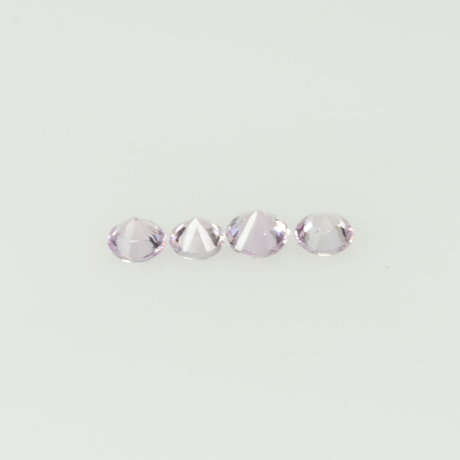 2.5 mm Natural Pink Sapphire Loose Gemstone Round Diamond Cut Cleanish Quality Color