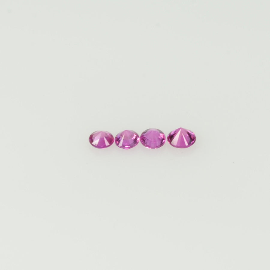 1.8-2.3 mm Natural Pink Sapphire Loose Gemstone Round Diamond Cut Vs Quality A+ Color