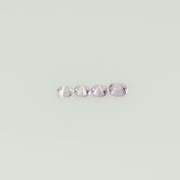 1.8-2.6 mm Natural Pink Sapphire Loose Gemstone Round Diamond Cut Cleanish Quality Color