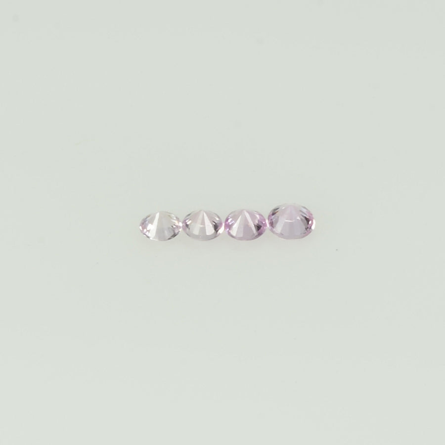 1.8-2.6 mm Natural Pink Sapphire Loose Gemstone Round Diamond Cut Cleanish Quality Color