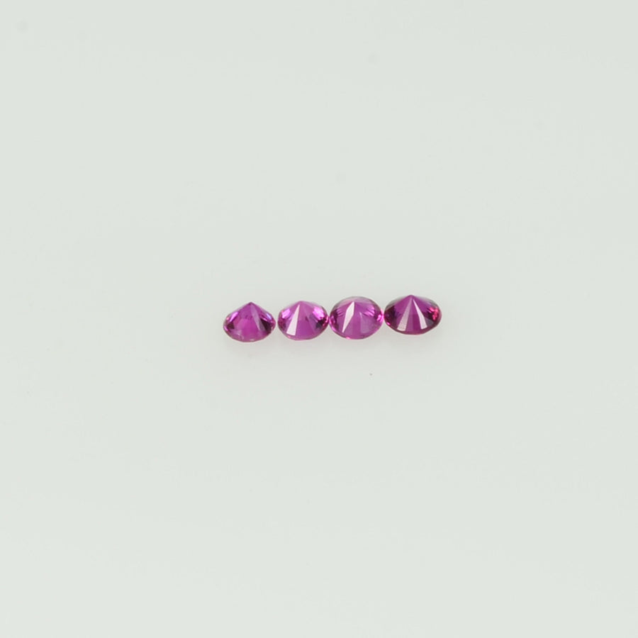 1.4-1.7 mm Natural Pink Sapphire Loose Gemstone Round Diamond Cut Cleanish Quality AAA+ Color