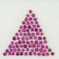 1.4-1.7 mm Natural Pink Sapphire Loose Gemstone Round Diamond Cut Cleanish Quality AAA+ Color