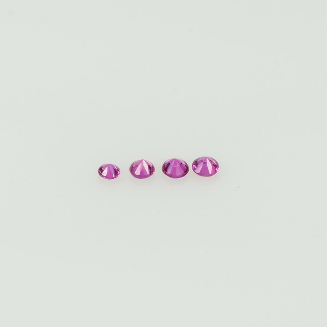 1.4-1.7 mm Natural Pink Sapphire Loose Gemstone Round Diamond Cut Cleanish Quality AAA Color