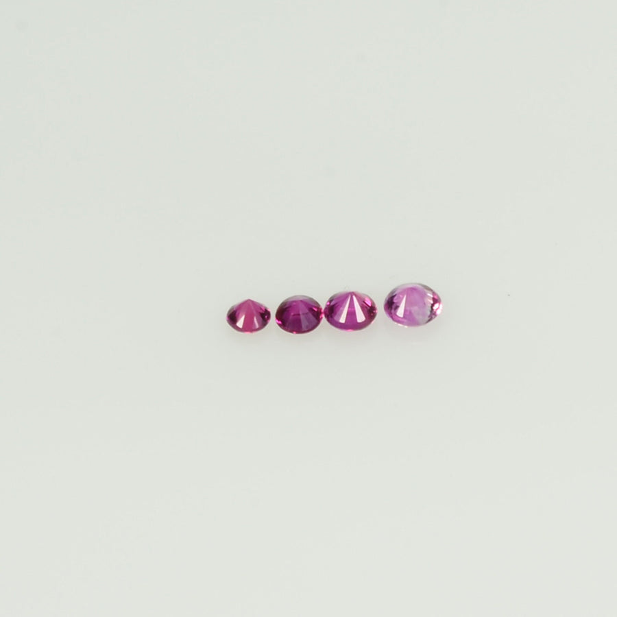 0.8-1.8 mm Natural Pink Sapphire Loose Gemstone Round Diamond Cut Cleanish Quality AAA+ Color