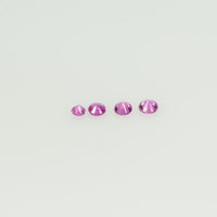 0.8-1.9 mm Natural Pink Sapphire Loose Gemstone Round Diamond Cut Cleanish Quality A+ Color