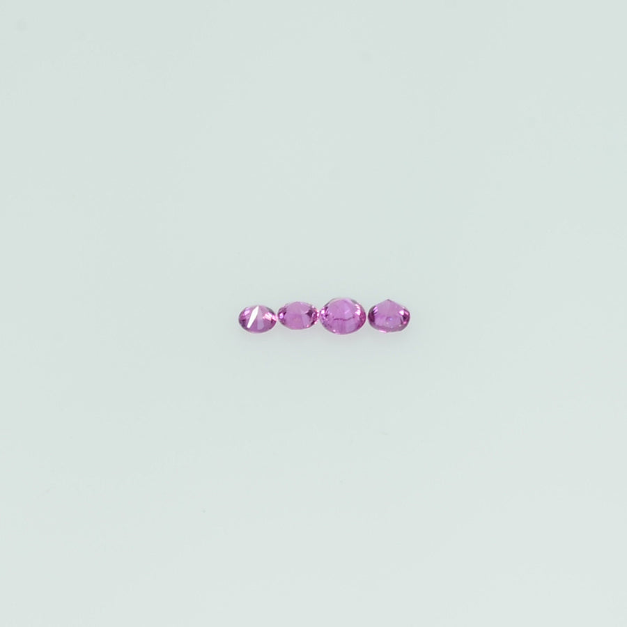 0.8-1.9 mm Natural Pink Sapphire Loose Gemstone Round Diamond Cut Cleanish Quality Color
