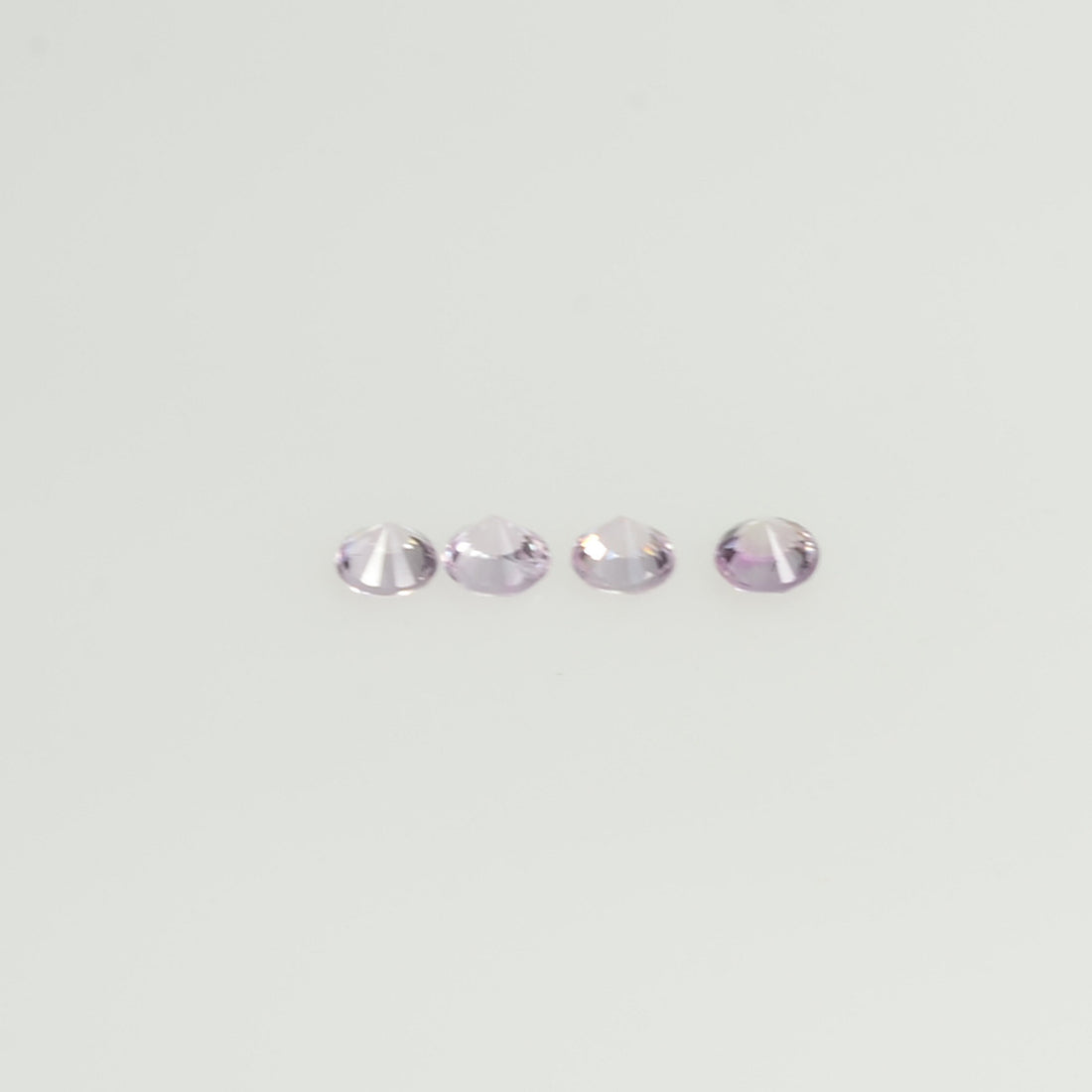 1.3-3.5 mm Natural Pink Sapphire Loose Gemstone Round Diamond Cut Pk  Quality