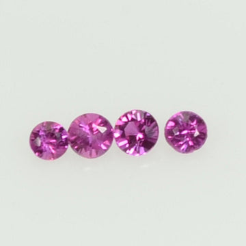 0.8-1.9 mm Natural Pink Sapphire Loose Gemstone Round Diamond Cut Cleanish Quality AAA Color