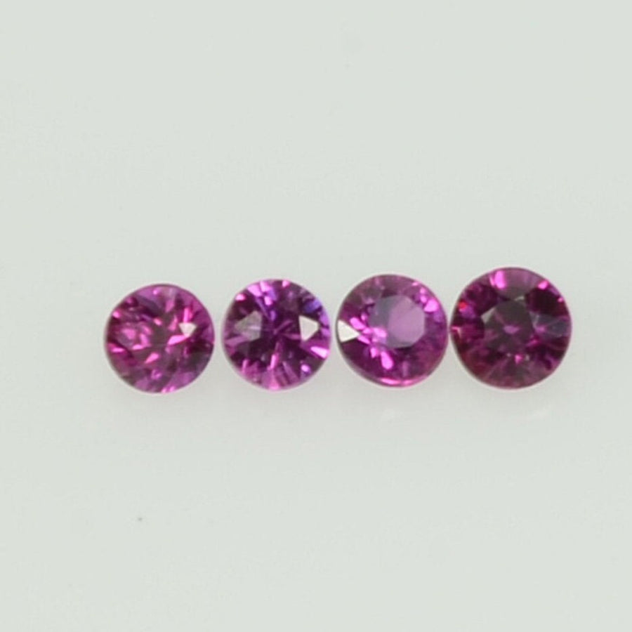 1.4-1.7 mm Natural Pink Sapphire Loose Gemstone Round Diamond Cut Cleanish Quality AAA+ Color