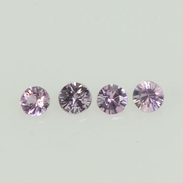 1.4-3.0 mm Natural Pink Sapphire Loose Gemstone Round Diamond Cut Cleanish Quality Color