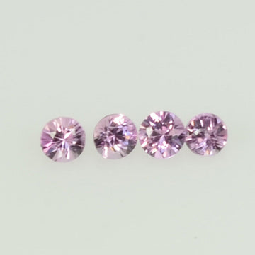 1.3-2.6 mm Natural Pink Sapphire Loose Gemstone Round Diamond Cut Cleanish Quality Color
