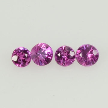 1.8-2.3 mm Natural Pink Sapphire Loose Gemstone Round Diamond Cut Cleanish Quality AA Color