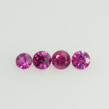 2.5 mm Natural Pink Sapphire Loose Gemstone Round Diamond Cut Claenish Quality AAA+ Color