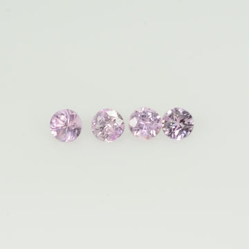2.5 mm Natural Pink Sapphire Loose Gemstone Round Diamond Cut VS Quality Color