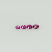 2.0 mm Natural Pink Sapphire Loose Gemstone Round Diamond Cut Vs Quality AAA+ Color