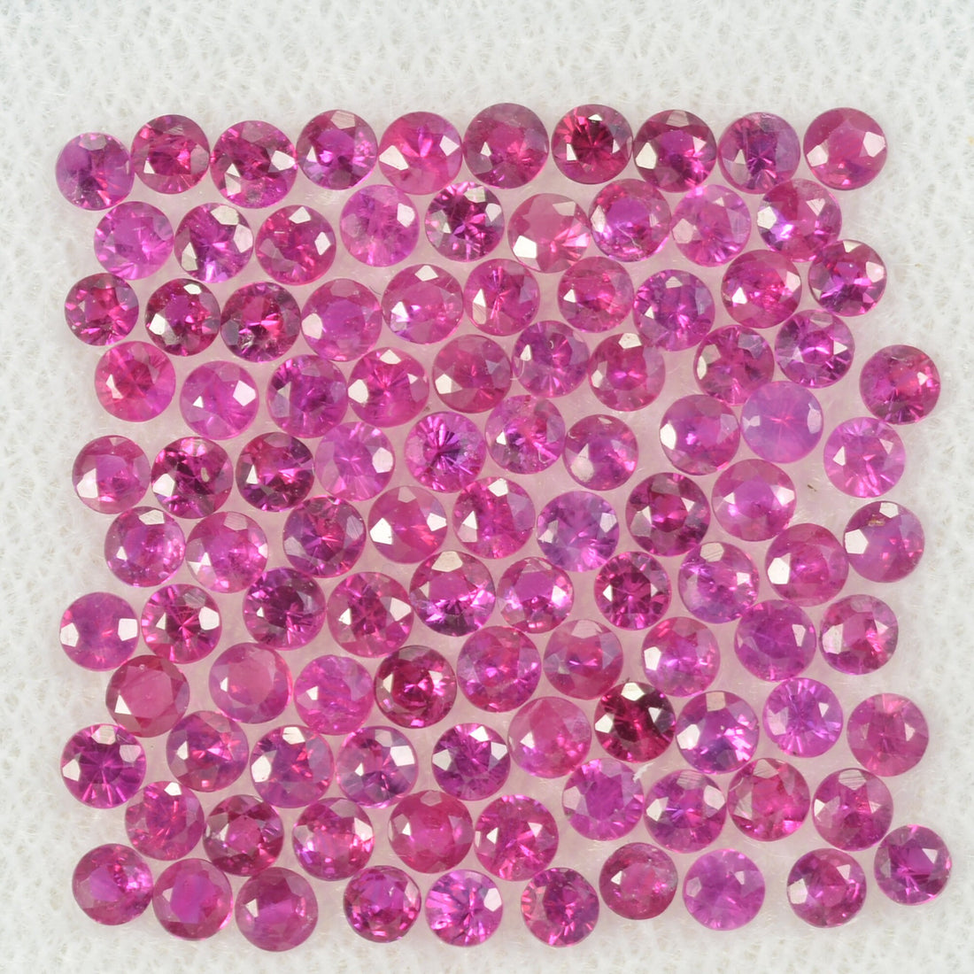 2.0 mm Natural Pink Sapphire Loose Gemstone Round Diamond Cut Vs Quality AAA+ Color