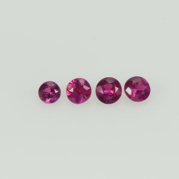 2.0 mm Natural Pink Sapphire Loose Gemstone Round Diamond Cut Vs Quality AAA+ Color