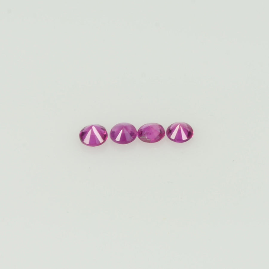 2.0 mm Natural Pink Sapphire Loose Gemstone Round Diamond Cut Vs Quality AAA Color