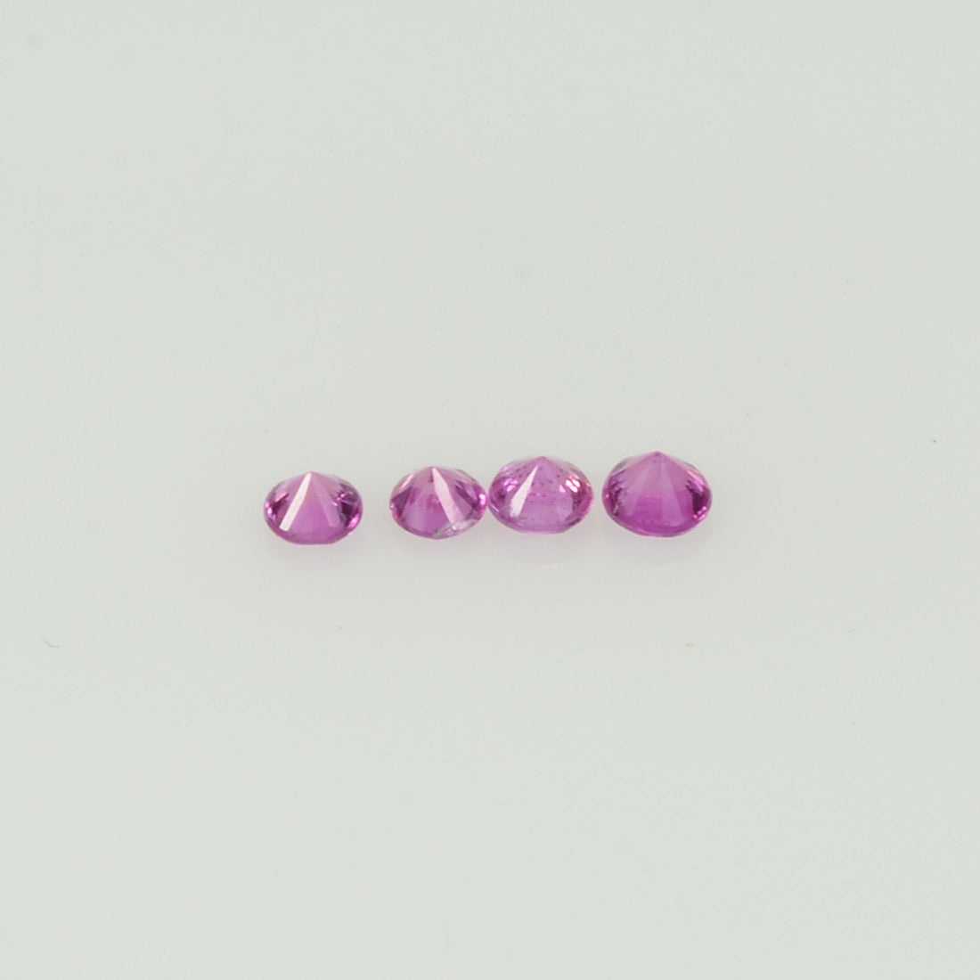 2.0 mm Natural Pink Sapphire Loose Gemstone Round Diamond Cut Vs Quality A Color