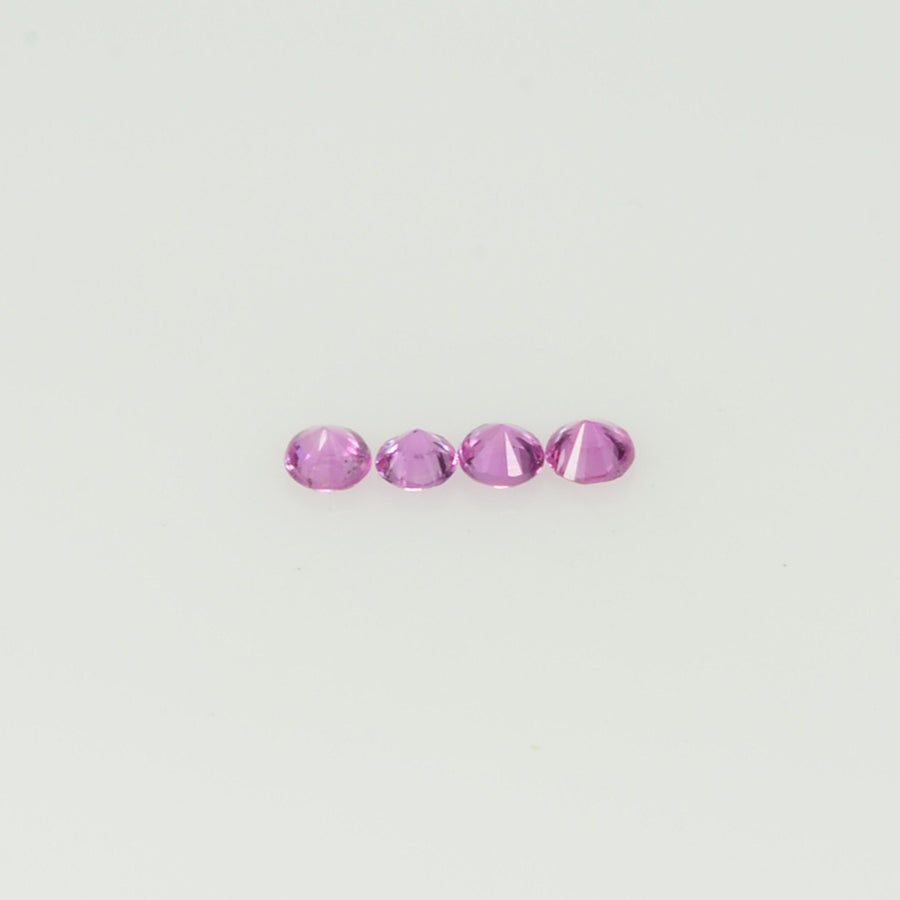 2.0 mm Natural Pink Sapphire Loose Gemstone Round Diamond Cut Vs Quality Color