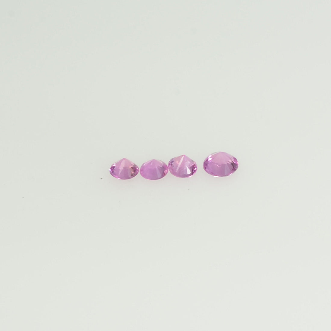 2.0 mm Natural Pink Sapphire Loose Gemstone Round Diamond Cut Vs Quality Color