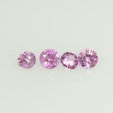 2.0 mm Natural Pink Sapphire Loose Gemstone Round Diamond Cut Vs Quality Color