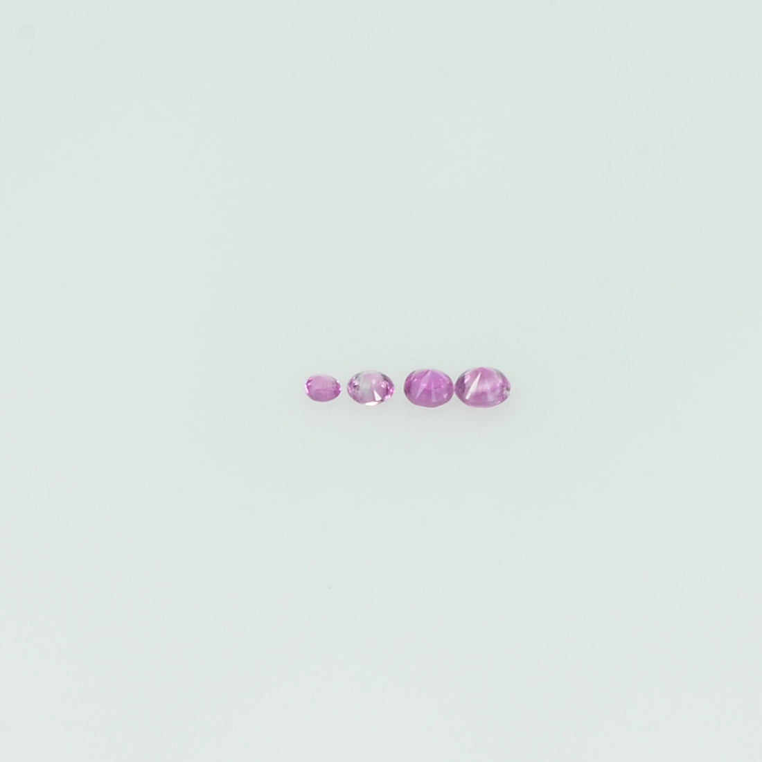 0.8-1.9 mm Natural Pink Sapphire Loose Gemstone Round Diamond Cut Vs Quality Color
